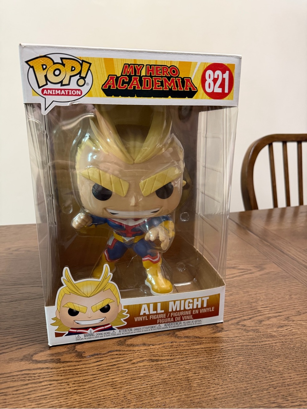 Funko All Might Pop! Vinyl Figure - Yellow, Blue